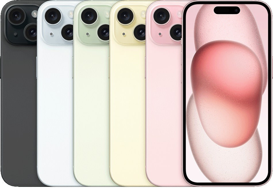iPhone 15 front and back