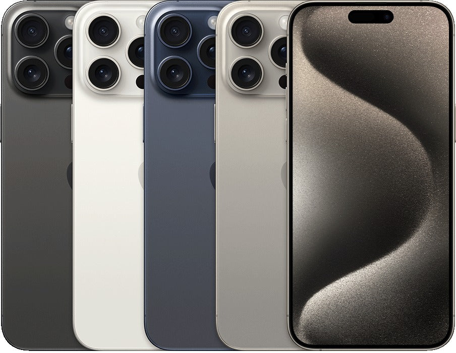 iPhone 15 Pro Max front and back