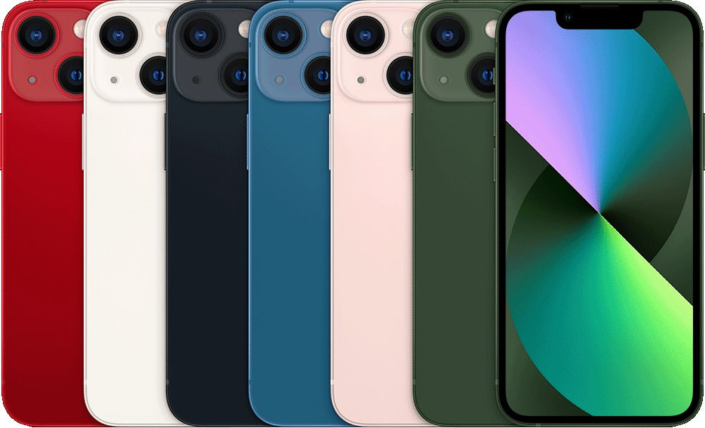 iPhone 13 mini front and back