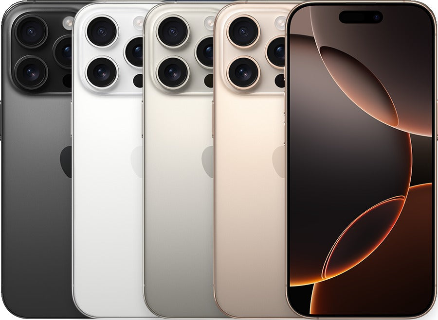 iPhone 16 Pro front and back
