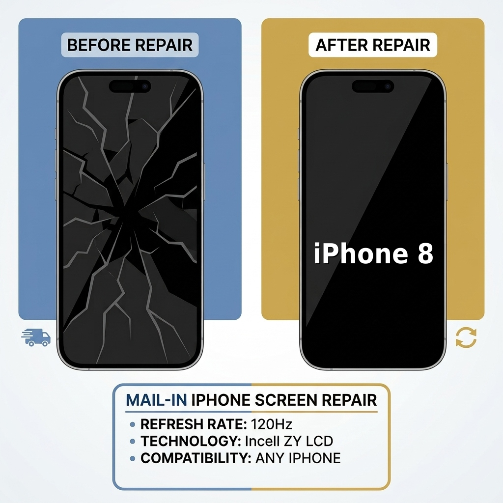 iPhone 8 Screen Repair Service (Mail In) - Screenie