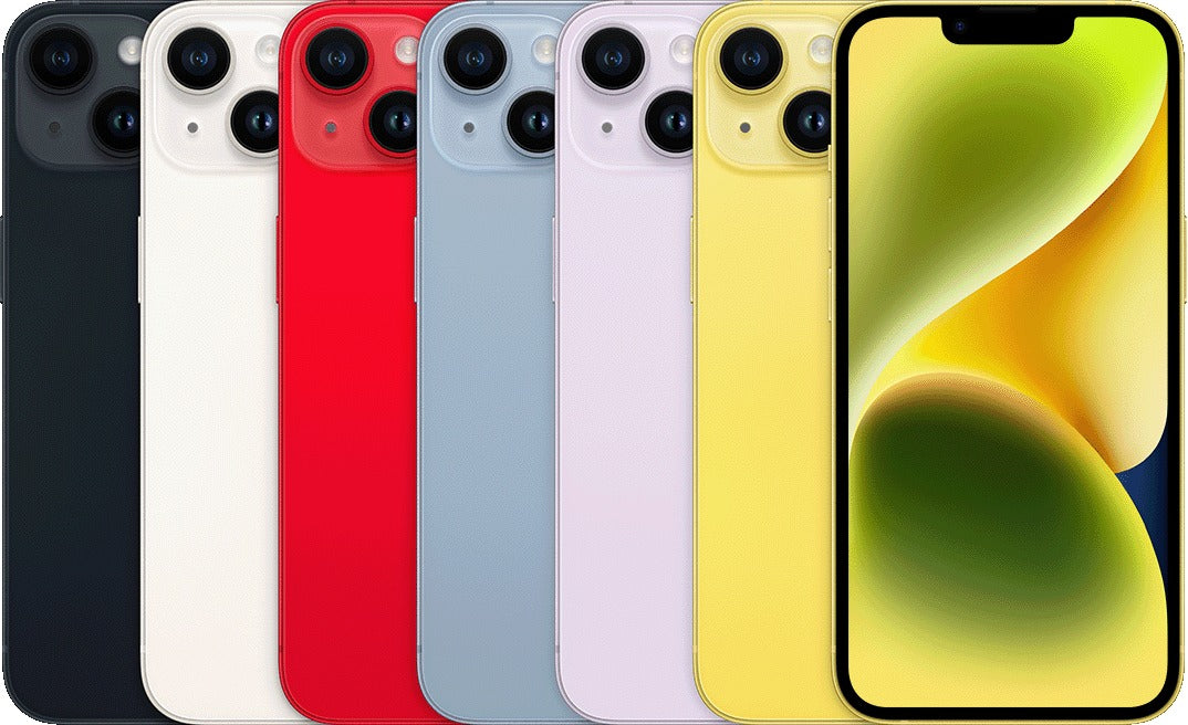iPhone 14 front and back