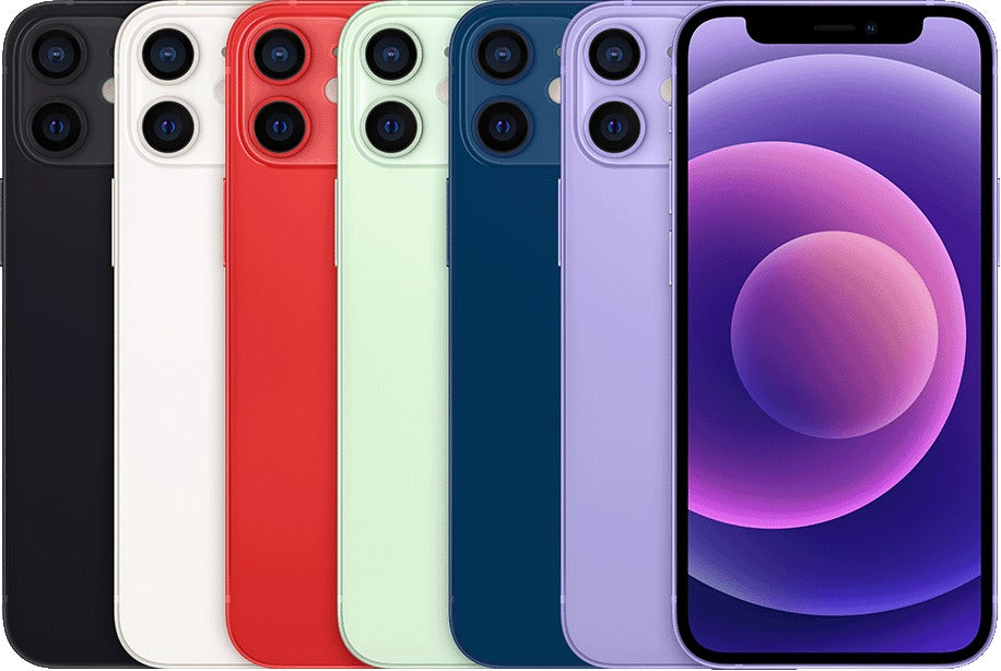 iPhone 12 mini front and back