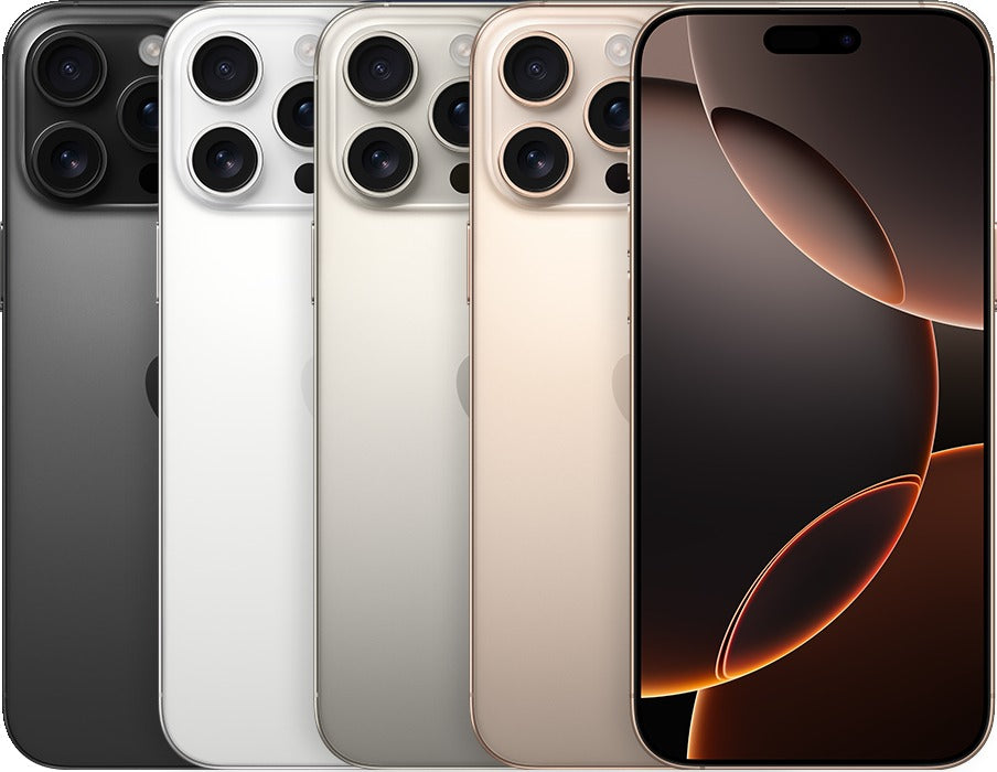 iPhone 16 Pro Max front and back