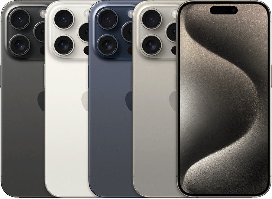 iPhone 15 Pro front and back