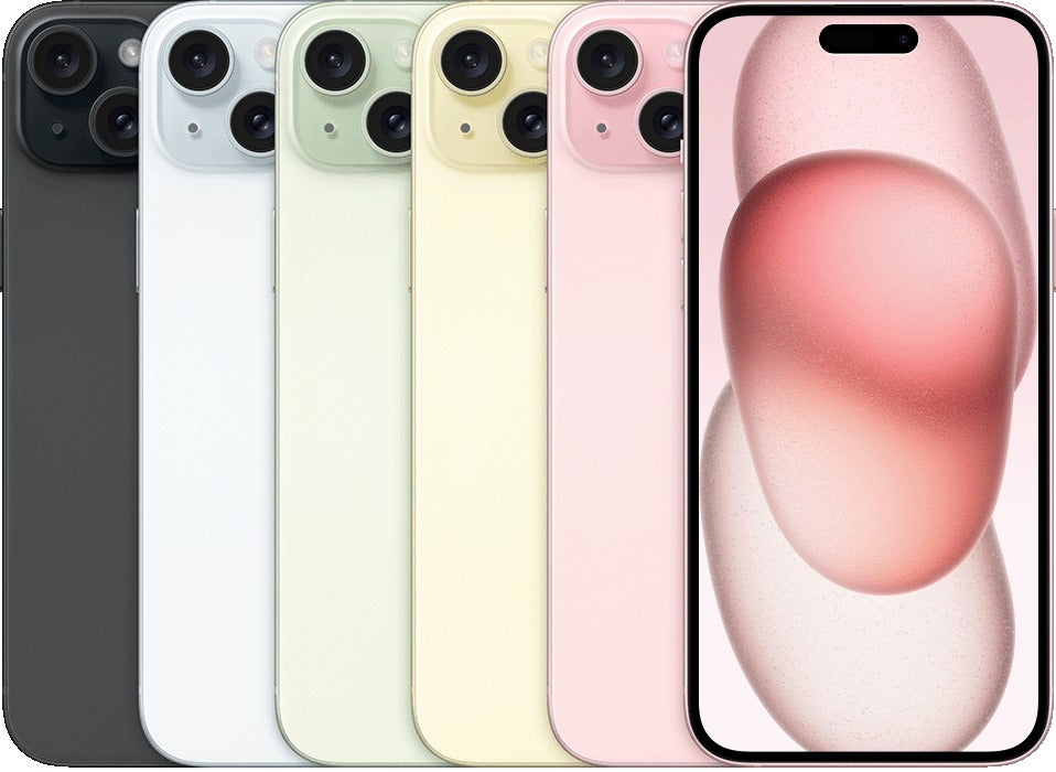 iPhone 15 Plus front and back